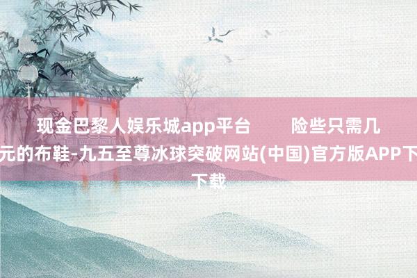 现金巴黎人娱乐城app平台        险些只需几十元的布鞋-九五至尊冰球突破网站(中国)官方版APP下载