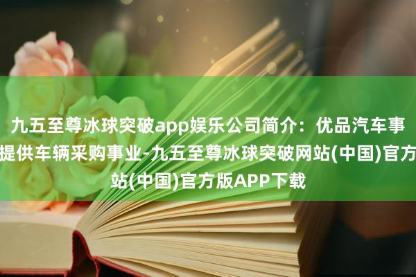 九五至尊冰球突破app娱乐公司简介：优品汽车事业有限公司提供车辆采购事业-九五至尊冰球突破网站(中国)官方版APP下载