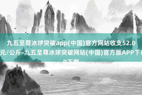 九五至尊冰球突破app(中国)官方网站收支52.00元/公斤-九五至尊冰球突破网站(中国)官方版APP下载