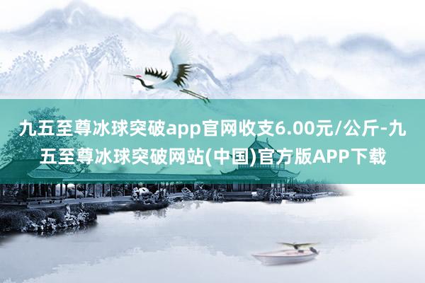 九五至尊冰球突破app官网收支6.00元/公斤-九五至尊冰球突破网站(中国)官方版APP下载